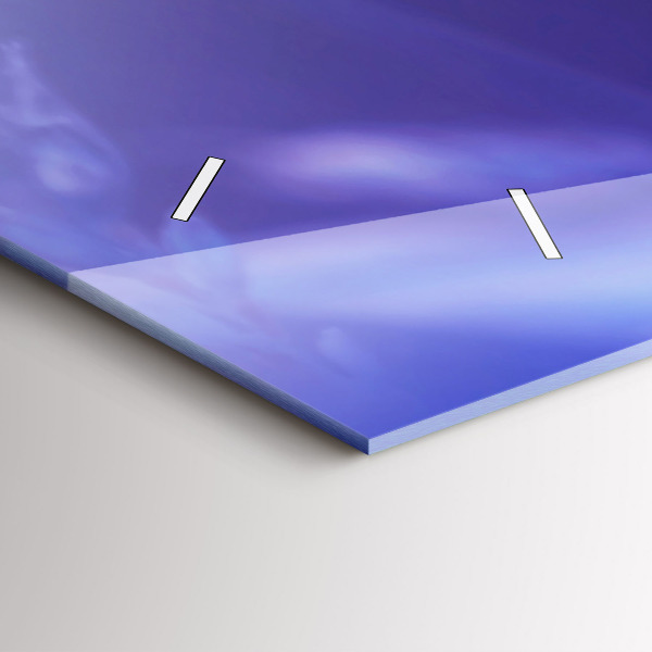 Zegar szklany poziomy Motyl Na Trawie