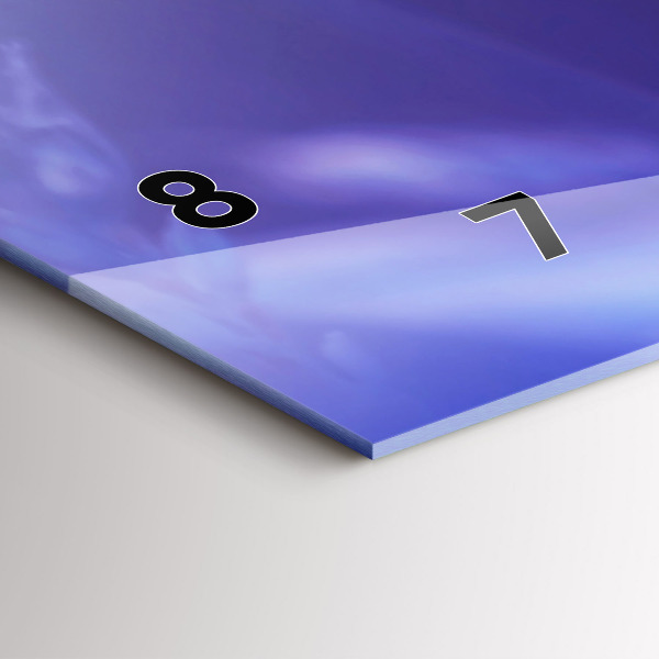 Zegar szklany poziomy Motyl Na Trawie