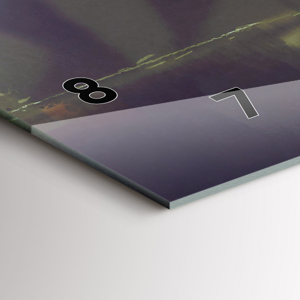 Zegar poziomy Ludzie z parasolami