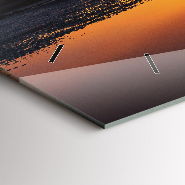 Zegar poziomy Biegacz i zachód słońca