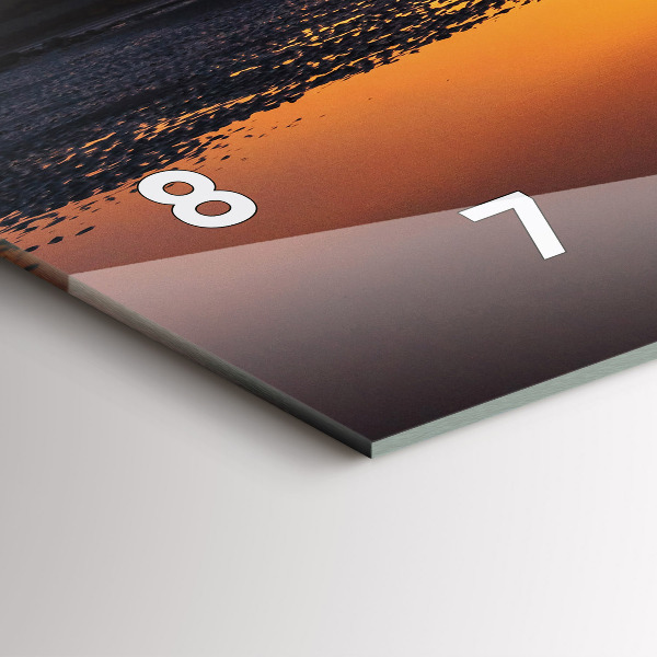 Zegar poziomy Biegacz i zachód słońca