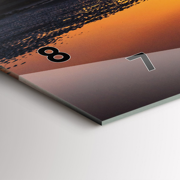 Zegar poziomy Biegacz i zachód słońca