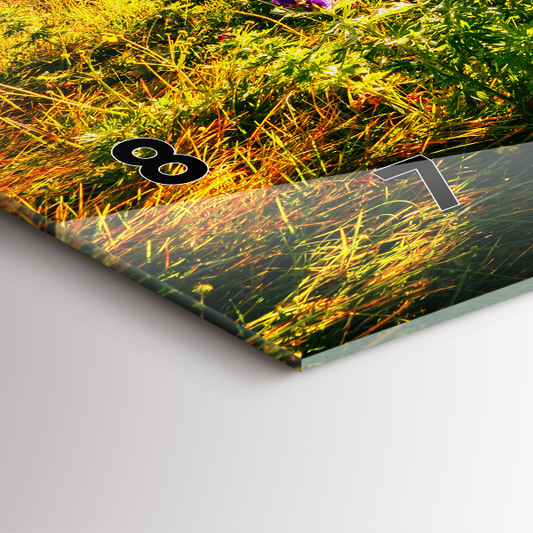 Zegar poziomy Łąka Lawenda