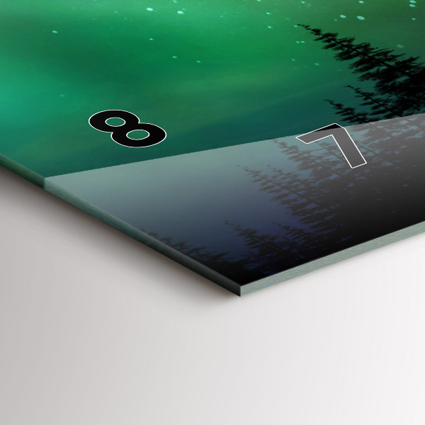 Zegar poziomy Zorza Polarna