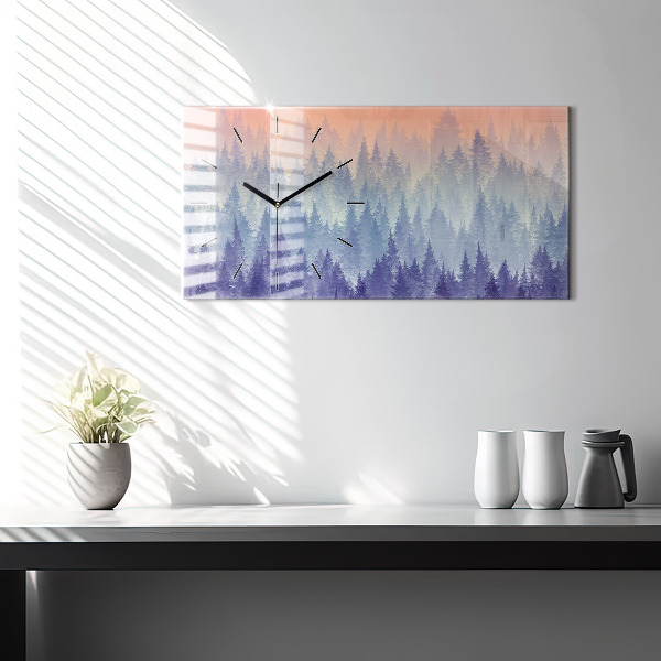 Zegar poziomy Las We Mgle