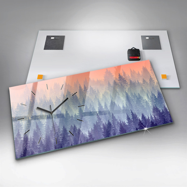 Zegar poziomy Las We Mgle