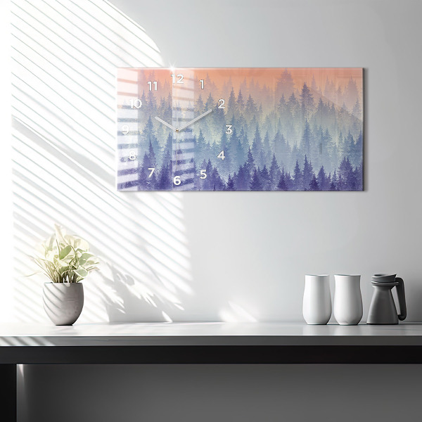 Zegar poziomy Las We Mgle