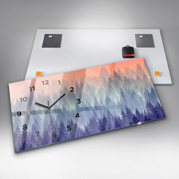 Zegar poziomy Las We Mgle