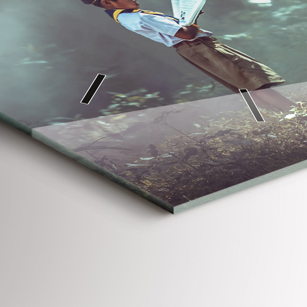 Zegar poziomy Chłopczyk czyta książkę