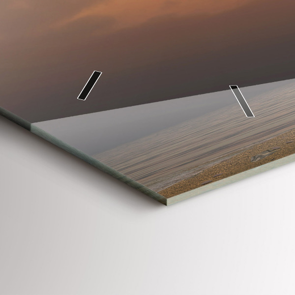 Zegar ścienny poziomy Zwierzęta Zachód Słońca