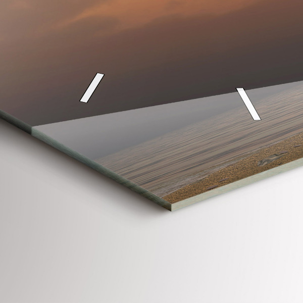 Zegar ścienny poziomy Zwierzęta Zachód Słońca