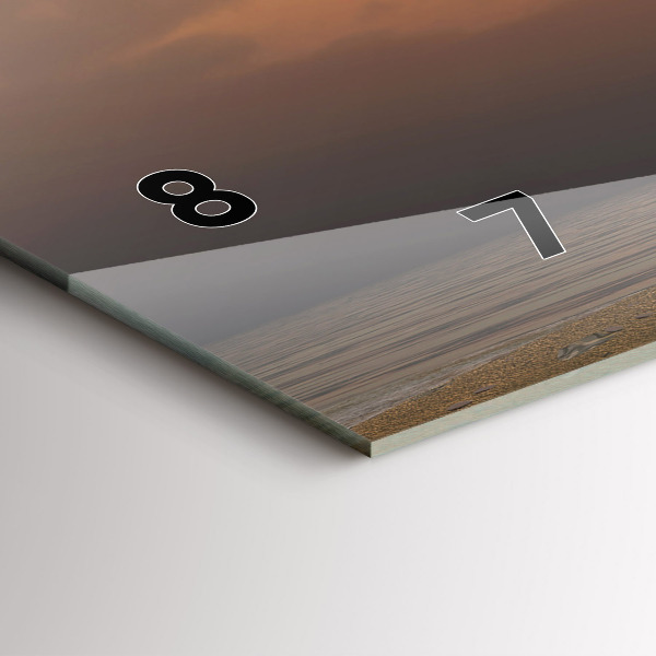 Zegar ścienny poziomy Zwierzęta Zachód Słońca