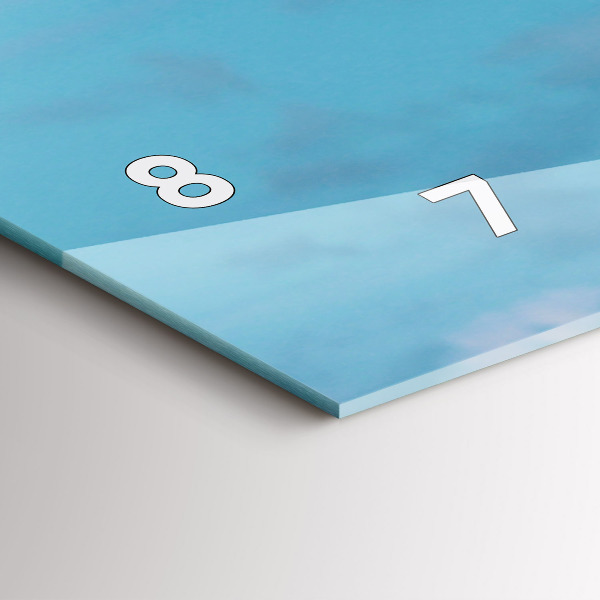 Zegar szklany poziomy Wysoka Żyrafa Na Tle Nieba