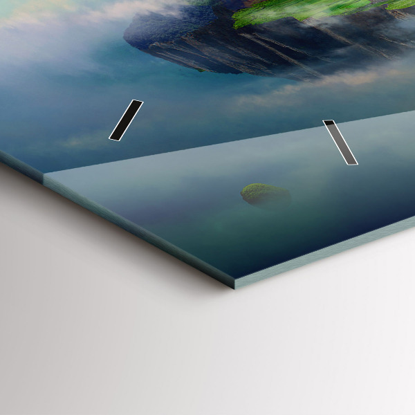 Zegar ścienny poziomy Sceny fantasy w stylu chińskim