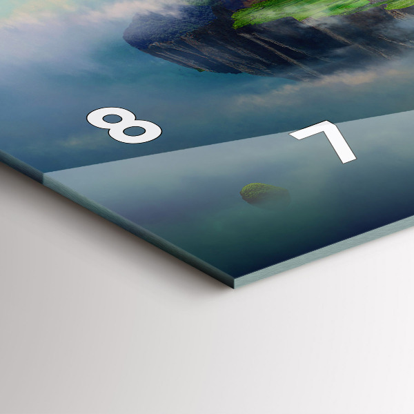 Zegar ścienny poziomy Sceny fantasy w stylu chińskim