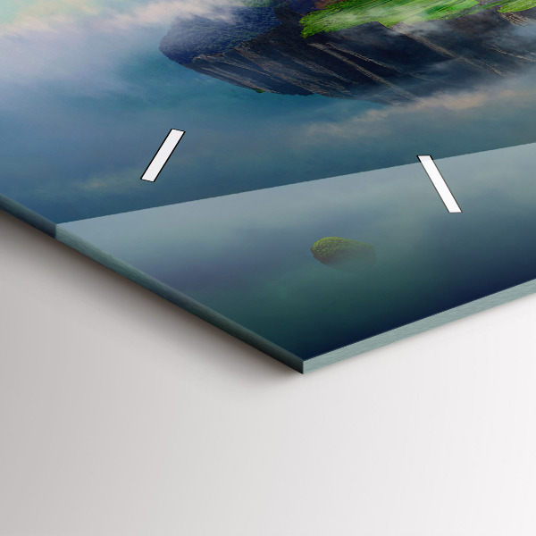 Zegar ścienny poziomy Sceny fantasy w stylu chińskim