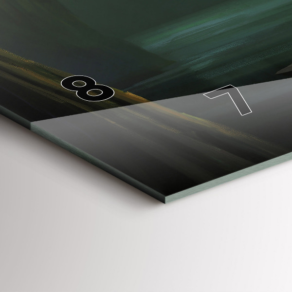 Zegar szklany poziomy Człowiek i potwór na bagnach