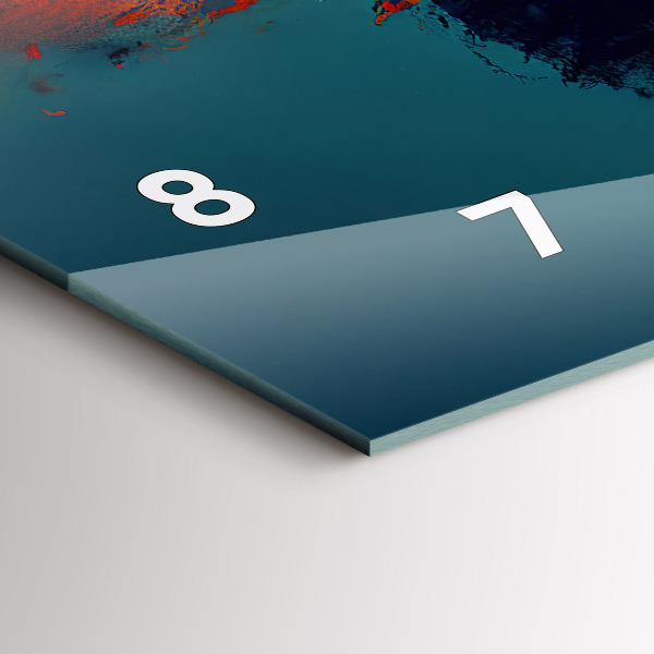 Zegar szklany poziomy Futurystyczny wirtualny świat