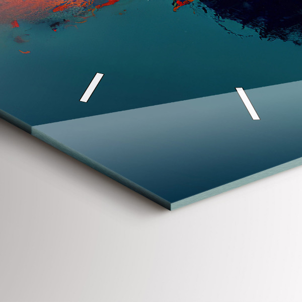 Zegar szklany poziomy Futurystyczny wirtualny świat