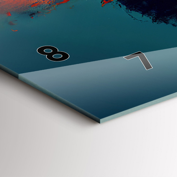 Zegar szklany poziomy Futurystyczny wirtualny świat