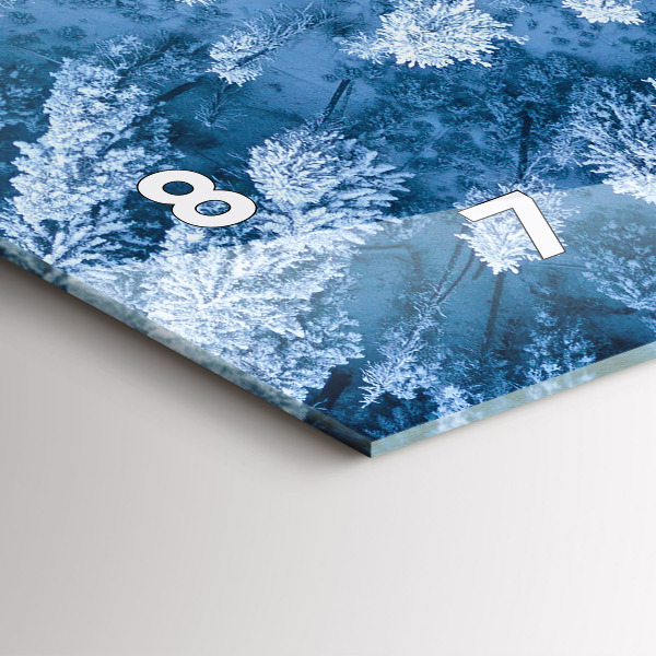 Zegar poziomy Las z lotu ptaka Dron