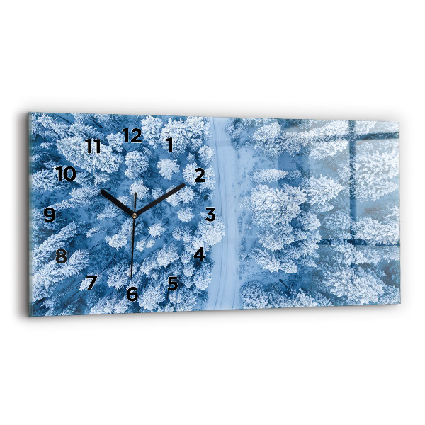 Zegar poziomy Las z lotu ptaka Dron