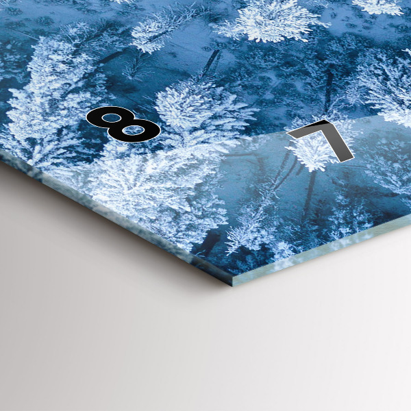 Zegar poziomy Las z lotu ptaka Dron