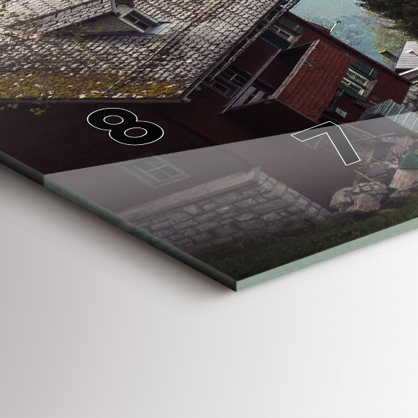 Zegar poziomy Widok na góry