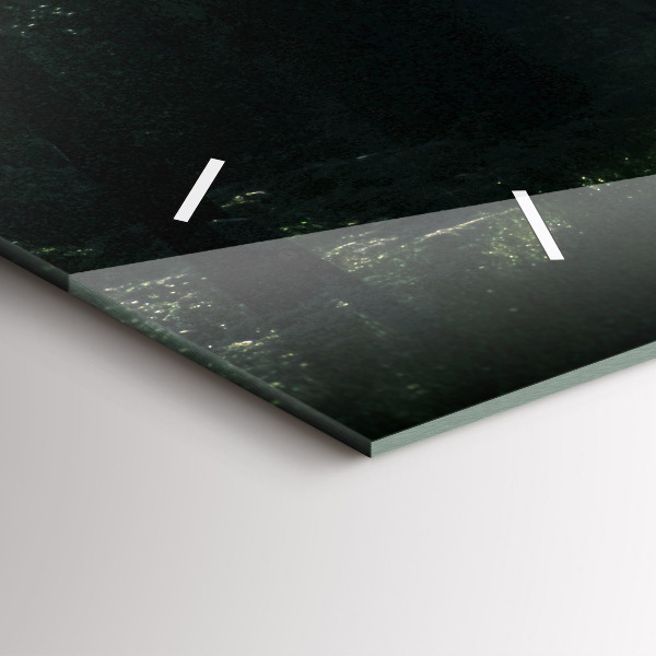 Zegar poziomy Leśna droga i smugi słońca