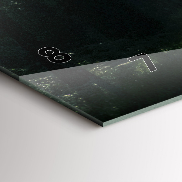 Zegar poziomy Leśna droga i smugi słońca