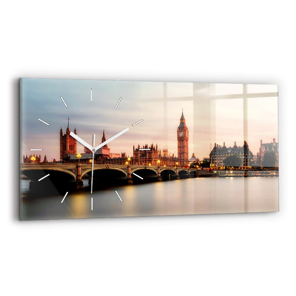 Zegar poziomy Big Ben panorama Londynu