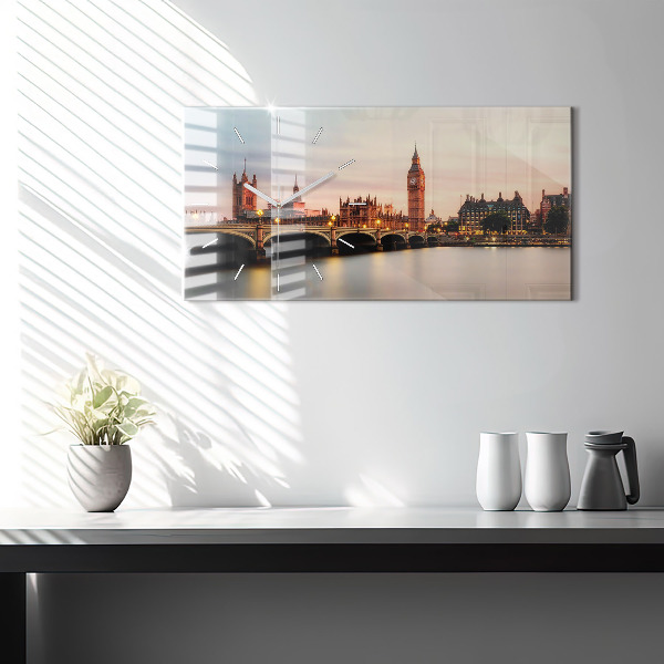 Zegar poziomy Big Ben panorama Londynu