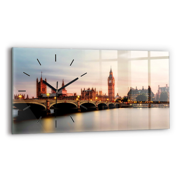 Zegar poziomy Big Ben panorama Londynu