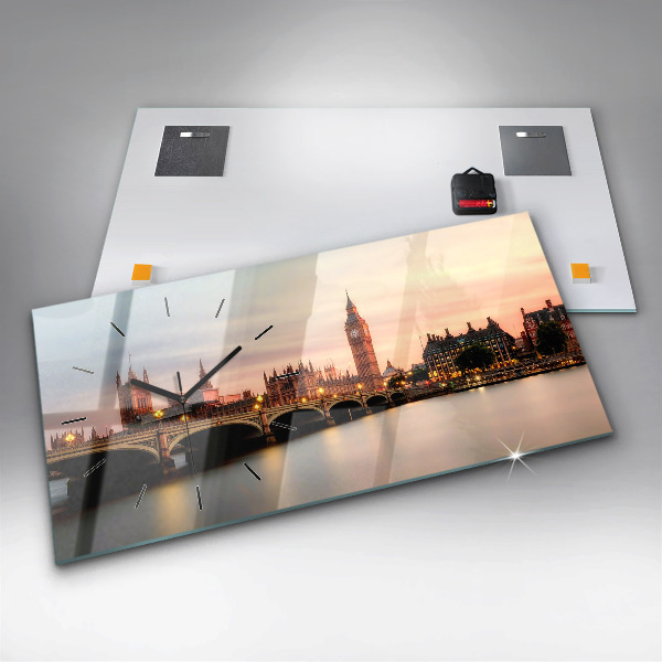 Zegar poziomy Big Ben panorama Londynu