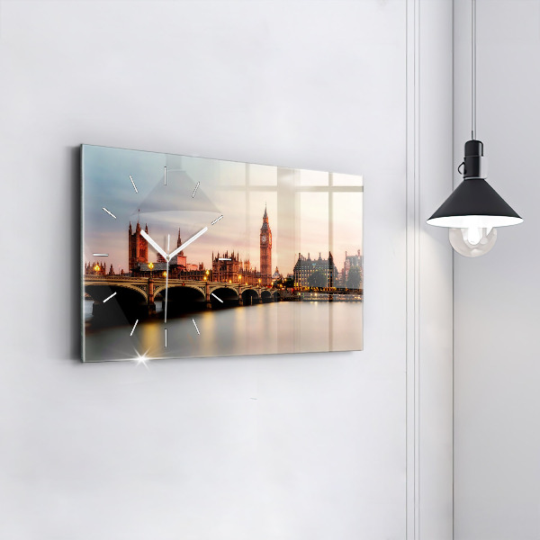 Zegar poziomy Big Ben panorama Londynu