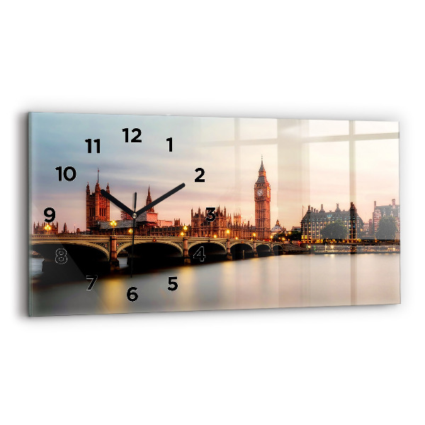 Zegar poziomy Big Ben panorama Londynu