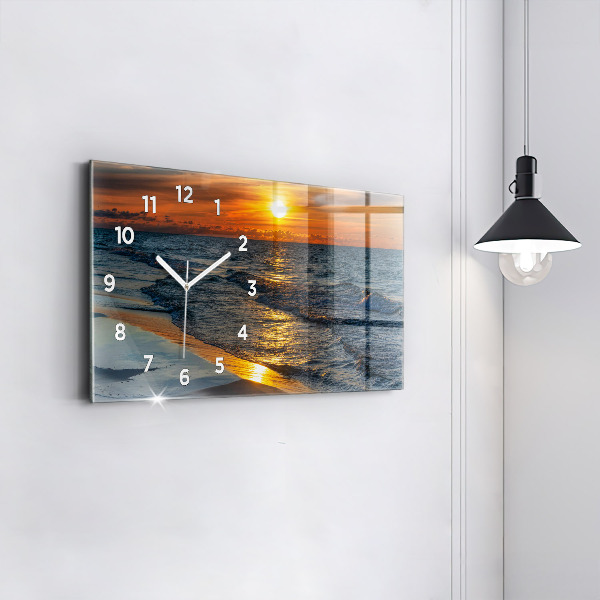 Zegar szklany poziomy Władysławowo Morze Bałtyckie