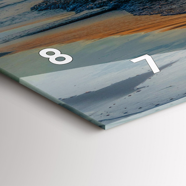 Zegar szklany poziomy Władysławowo Morze Bałtyckie