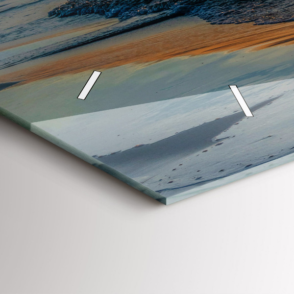 Zegar szklany poziomy Władysławowo Morze Bałtyckie