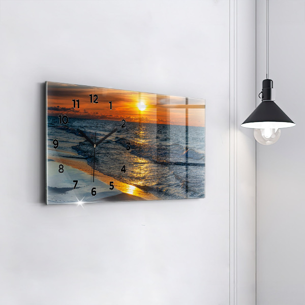Zegar szklany poziomy Władysławowo Morze Bałtyckie