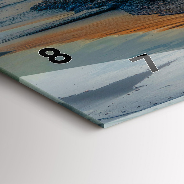 Zegar szklany poziomy Władysławowo Morze Bałtyckie