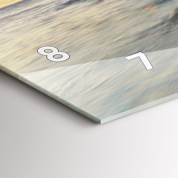 Zegar ścienny poziomy Latarnia i morze Bałtyckie