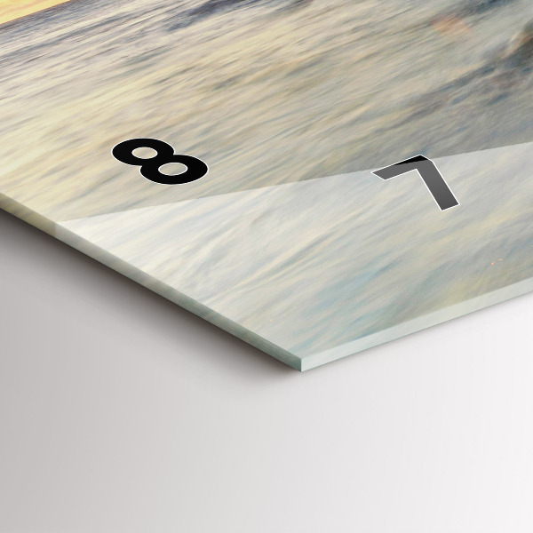 Zegar ścienny poziomy Latarnia i morze Bałtyckie