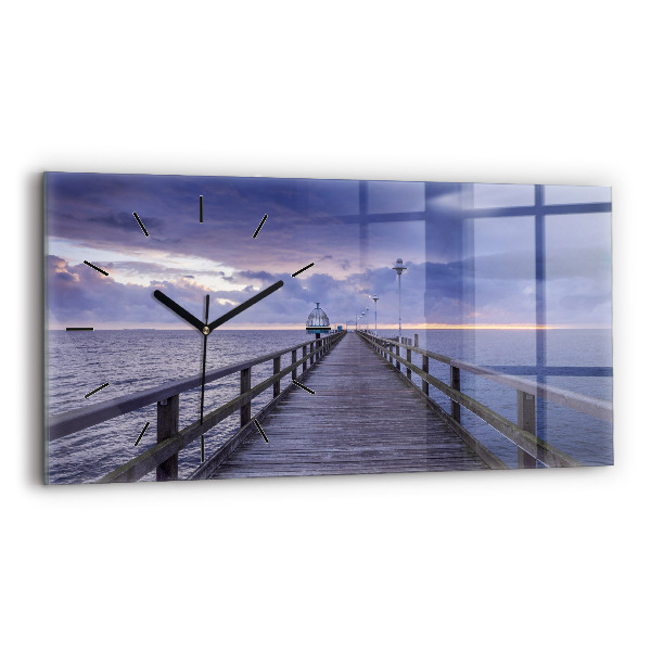 Zegar poziomy Molo na Morzu Bałtyckim