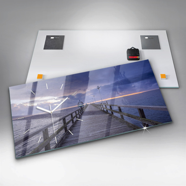 Zegar poziomy Molo na Morzu Bałtyckim