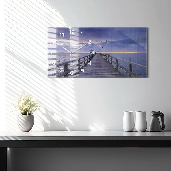 Zegar poziomy Molo na Morzu Bałtyckim