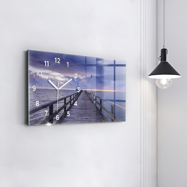 Zegar poziomy Molo na Morzu Bałtyckim