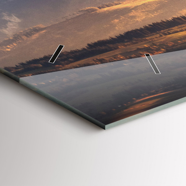 Zegar poziomy Tatry zimą panorama górska