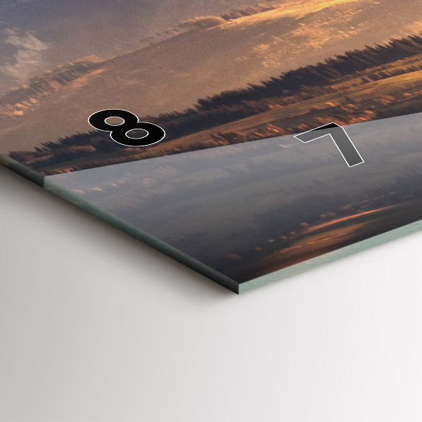 Zegar poziomy Tatry zimą panorama górska