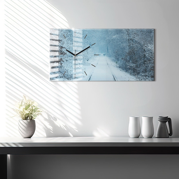 Zegar poziomy Sarny na torach